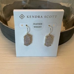NWT Kendra Scott Gold Drusy Harrison Drop Earrings